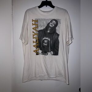 Unisex Aaliyah Graphic T-Shirt White